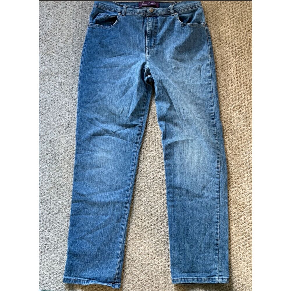 Straight Leg Gloria Vanderbilt "Amanda" Jeans 12  Hard Working Classic Easy